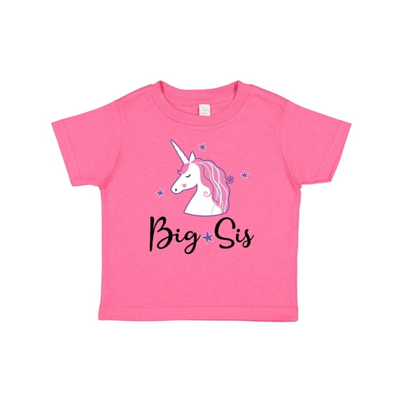 Inktastic Big Sis Unicorn Girls Sister Announcement Girls Baby T-Shirt