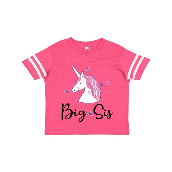 Inktastic Big Sis Unicorn Girls Sister Announcement Girls Toddler T-Shirt