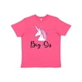 thumbnail image 1 of Inktastic Big Sis Unicorn Girls Sister Announcement Youth T-Shirt, 1 of 5