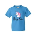 thumbnail image 1 of Inktastic Big Sis Unicorn Girls Sister Announcement Youth T-Shirt, 1 of 5