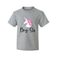 thumbnail image 1 of Inktastic Big Sis Unicorn Girls Sister Announcement Youth T-Shirt, 1 of 5