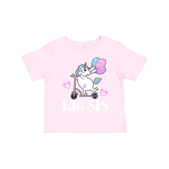 Inktastic Big Sis Unicorn Sister Announcement Girls Toddler T-Shirt
