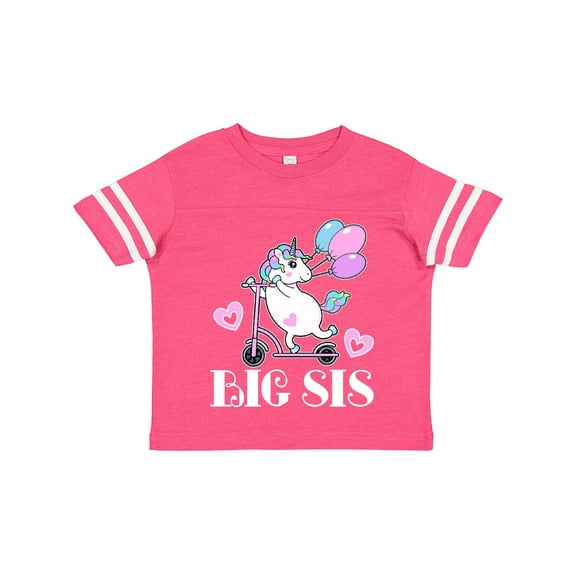 Inktastic Big Sis Unicorn Sister Announcement Girls Toddler T-Shirt