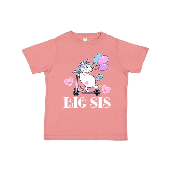 Inktastic Big Sis Unicorn Sister Announcement Girls Toddler T-Shirt