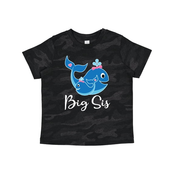Inktastic Big Sis Whale Girls Sister Girls Toddler T-Shirt
