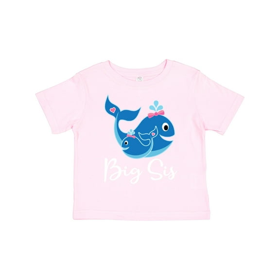 Inktastic Big Sis Whale Girls Sister Girls Toddler T-Shirt