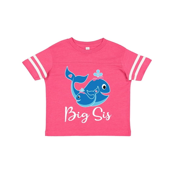 Inktastic Big Sis Whale Girls Sister Girls Toddler T-Shirt