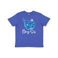 thumbnail image 1 of Inktastic Big Sis Whale Girls Sister Youth T-Shirt, 1 of 5