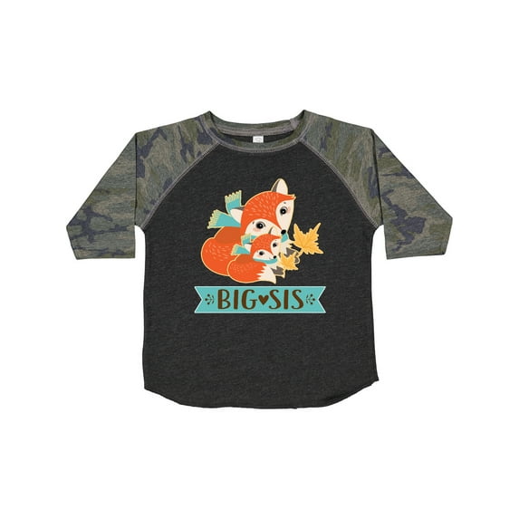 Inktastic Big Sis Woodland Fox Sister Girls Toddler T-Shirt