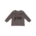 thumbnail image 1 of Inktastic Big Sis of Twins Sister Announcement Girls Long Sleeve Toddler T-Shirt, 1 of 5