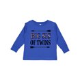 thumbnail image 1 of Inktastic Big Sis of Twins Sister Announcement Girls Long Sleeve Toddler T-Shirt, 1 of 5