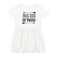 thumbnail image 1 of Inktastic Big Sis of Twins Sister Announcement Girls Toddler Dress, 1 of 5
