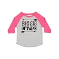 thumbnail image 1 of Inktastic Big Sis of Twins Sister Announcement Girls Toddler T-Shirt, 1 of 5