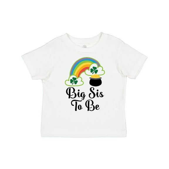 Inktastic Big Sis to Be Irish St Patricks Sister Girls Toddler T-Shirt