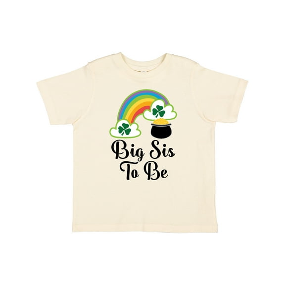 Inktastic Big Sis to Be Irish St Patricks Sister Girls Toddler T-Shirt