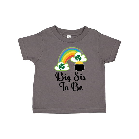 Inktastic Big Sis to Be Irish St Patricks Sister Girls Toddler T-Shirt