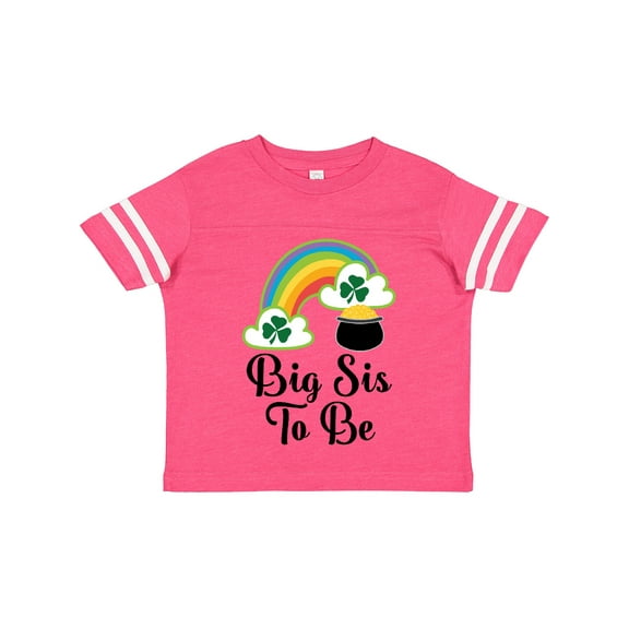 Inktastic Big Sis to Be Irish St Patricks Sister Girls Toddler T-Shirt