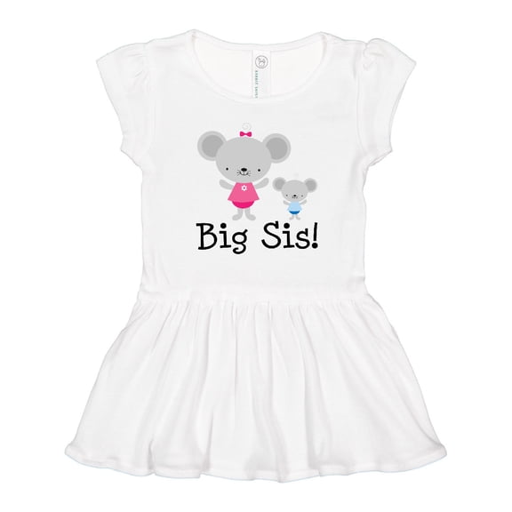 Inktastic Big Sis with Lil Bro Girls Sister Announcement Girls Toddler Dress