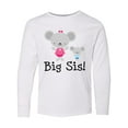 thumbnail image 1 of Inktastic Big Sis with Lil Bro Girls Sister Announcement Long Sleeve Youth T-Shirt, 1 of 5
