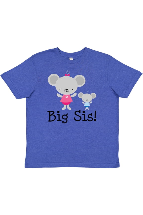 Big Sis with Lil Bro Girls Sister Announcement Youth T-Shirt