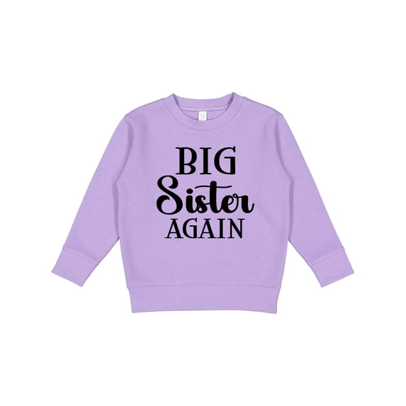 Inktastic Big Sister Again Announcement Toddler Sweatshirt