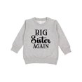 thumbnail image 1 of Inktastic Big Sister Again Announcement Toddler Sweatshirt, 1 of 4