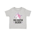thumbnail image 1 of Inktastic Big Sister Again Unicorn Girls Toddler T-Shirt, 1 of 5