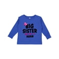 thumbnail image 1 of Inktastic Big Sister Again with Bow and Arrow Girls Long Sleeve Toddler T-Shirt, 1 of 5