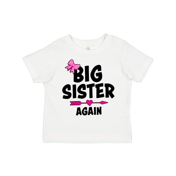 Inktastic Big Sister Again with Bow and Arrow Girls Toddler T-Shirt
