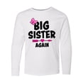 thumbnail image 1 of Inktastic Big Sister Again with Bow and Arrow Long Sleeve Youth T-Shirt, 1 of 5