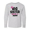 thumbnail image 1 of Inktastic Big Sister Again with Bow and Arrow Long Sleeve Youth T-Shirt, 1 of 5