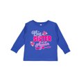 thumbnail image 1 of Inktastic Big Sister Again with Flowers and Arrow Girls Long Sleeve Toddler T-Shirt, 1 of 5