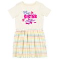 thumbnail image 1 of Inktastic Big Sister Again with Flowers and Arrow Girls Toddler Dress, 1 of 5