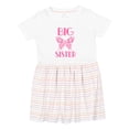 thumbnail image 1 of Inktastic Big Sister Announcement Butterfly Girls Toddler Dress, 1 of 5