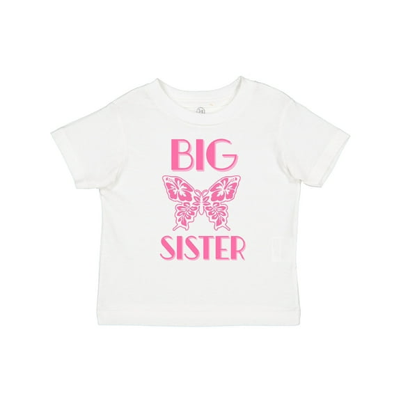Inktastic Big Sister Announcement Butterfly Girls Toddler T-Shirt
