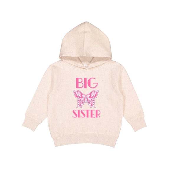 Inktastic Big Sister Announcement Butterfly Toddler Hoodie