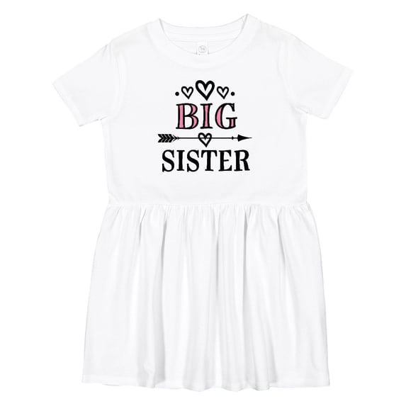 Inktastic Big Sister Announcement Girls Toddler Dress