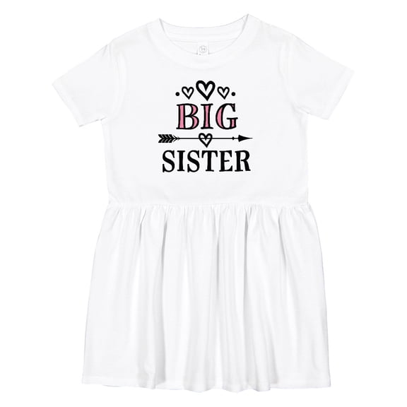 Inktastic Big Sister Announcement Girls Toddler Dress
