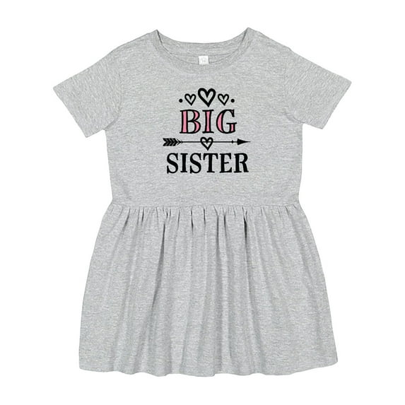 Inktastic Big Sister Announcement Girls Toddler Dress