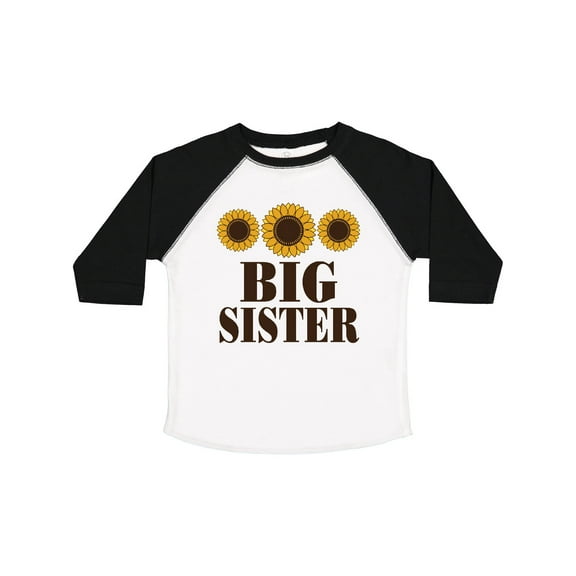 Inktastic Big Sister Announcement Sunflowers Girls Toddler T-Shirt
