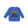 thumbnail image 1 of Inktastic Big Sister Announcement Sunflowers Toddler Sweatshirt, 1 of 4