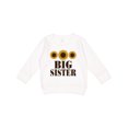 thumbnail image 1 of Inktastic Big Sister Announcement Sunflowers Toddler Sweatshirt, 1 of 4
