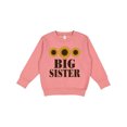 thumbnail image 1 of Inktastic Big Sister Announcement Sunflowers Toddler Sweatshirt, 1 of 4