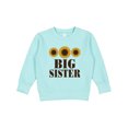 thumbnail image 1 of Inktastic Big Sister Announcement Sunflowers Toddler Sweatshirt, 1 of 4