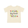 thumbnail image 1 of Inktastic Big Sister Bright Flowers Girls Baby T-Shirt, 1 of 5