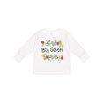 thumbnail image 1 of Inktastic Big Sister - Bright Flowers Girls Long Sleeve Toddler T-Shirt, 1 of 5
