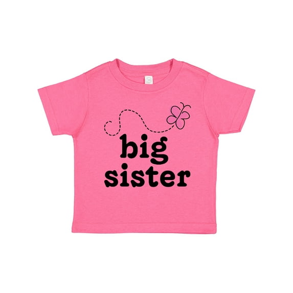 Inktastic Big Sister Butterfly Announcement Girls Toddler T-Shirt