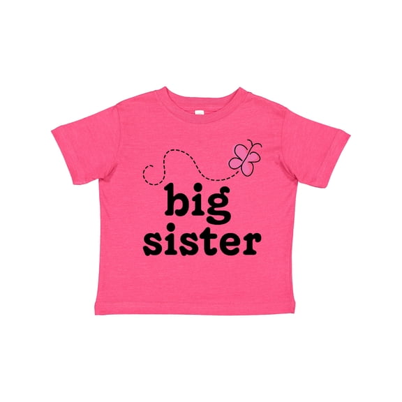 Inktastic Big Sister Butterfly Announcement Girls Toddler T-Shirt
