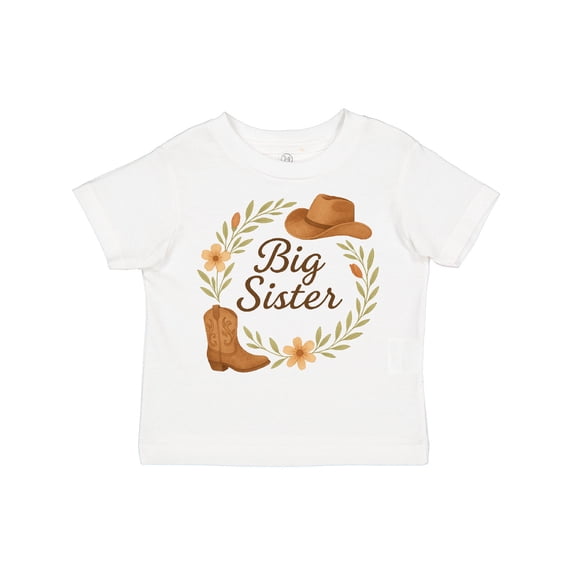 Inktastic Big Sister Cowgirl Boys or Girls Toddler T-Shirt
