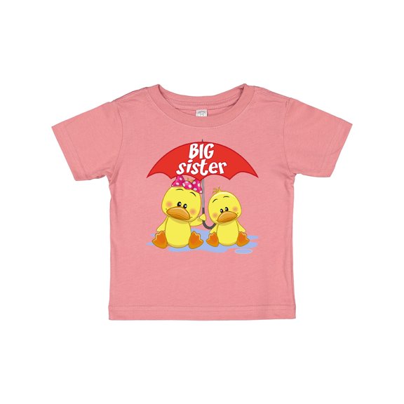 Inktastic Big Sister Duck Girls Baby T-Shirt